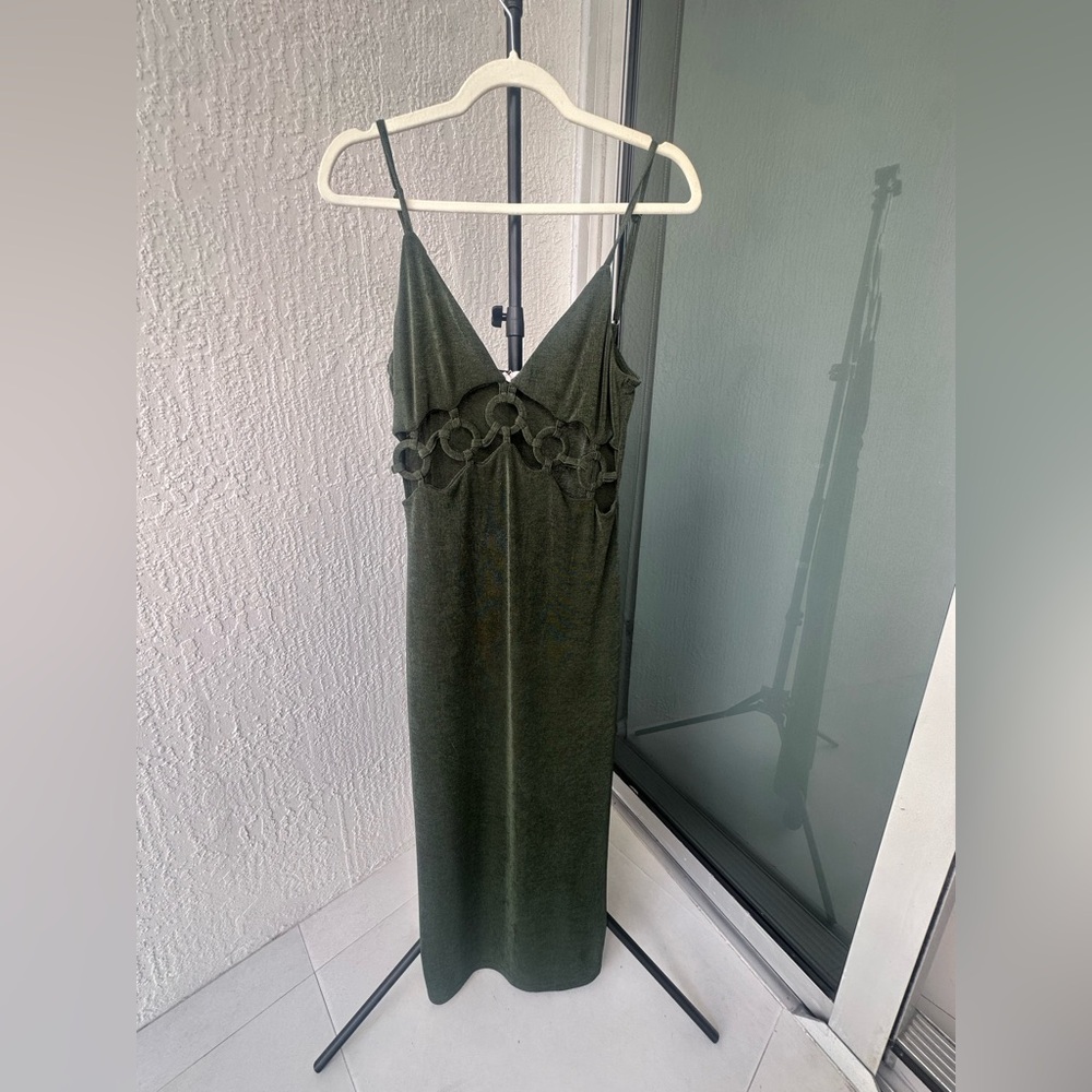 Elegant Green Maxi Dress